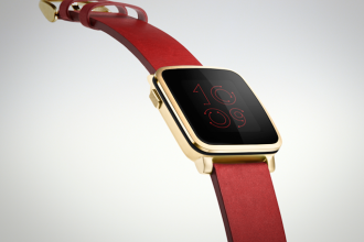 Apple Watch in Red and Gold